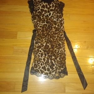 Cheetah print dress